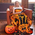 Witch Halloween Throw Blanket