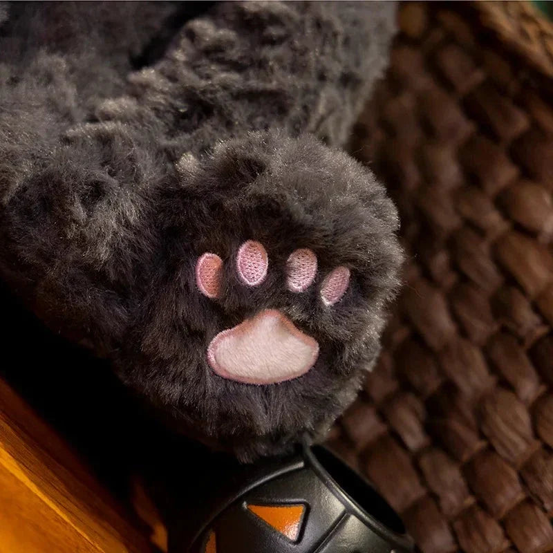 Spooky Black Cat Witch Plush Toys for Halloween Fun