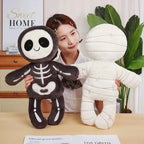 Chilling Skeleton and Mysterious Mummy Halloween Plush Toys
